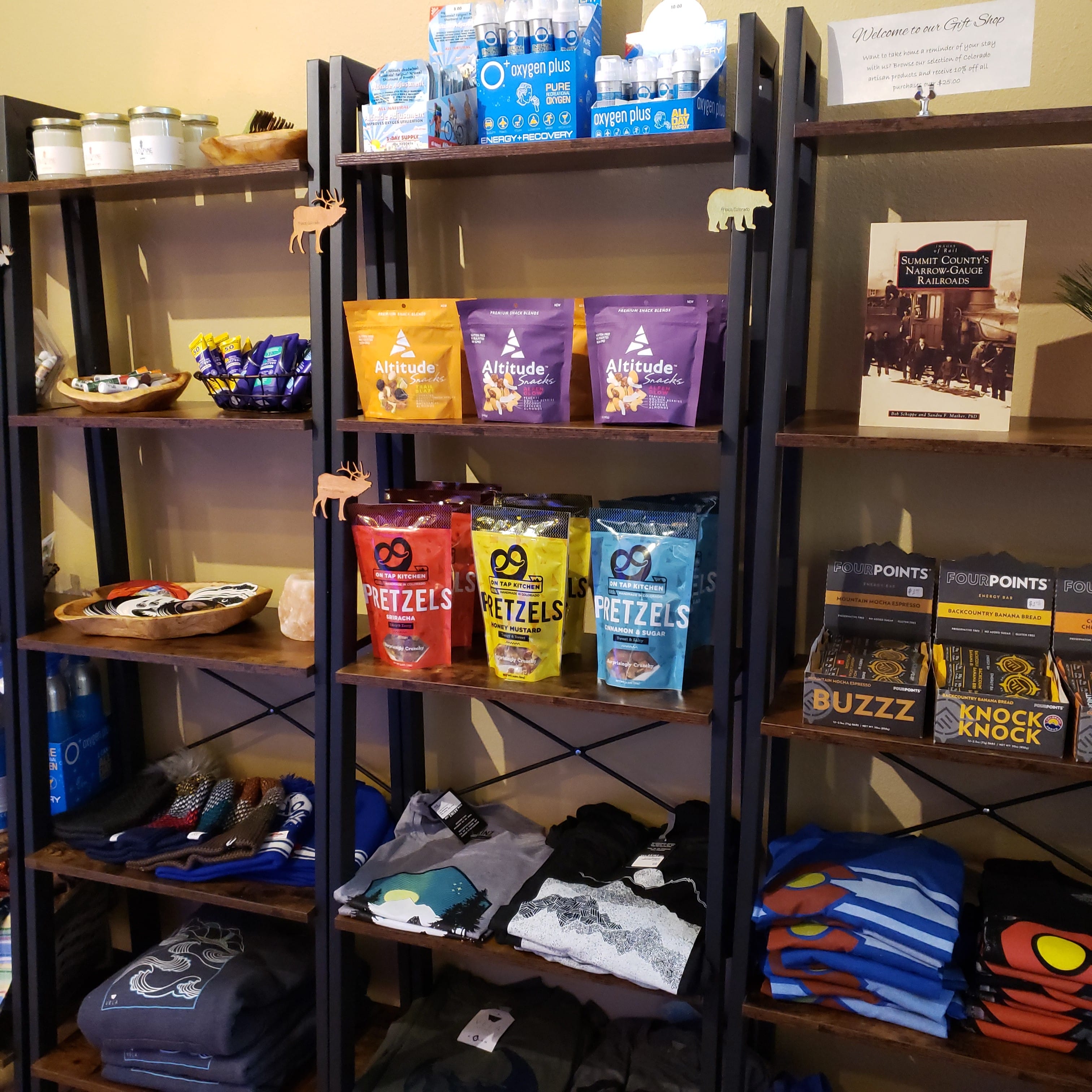 02 here is   sampling of our available items in the gift shop