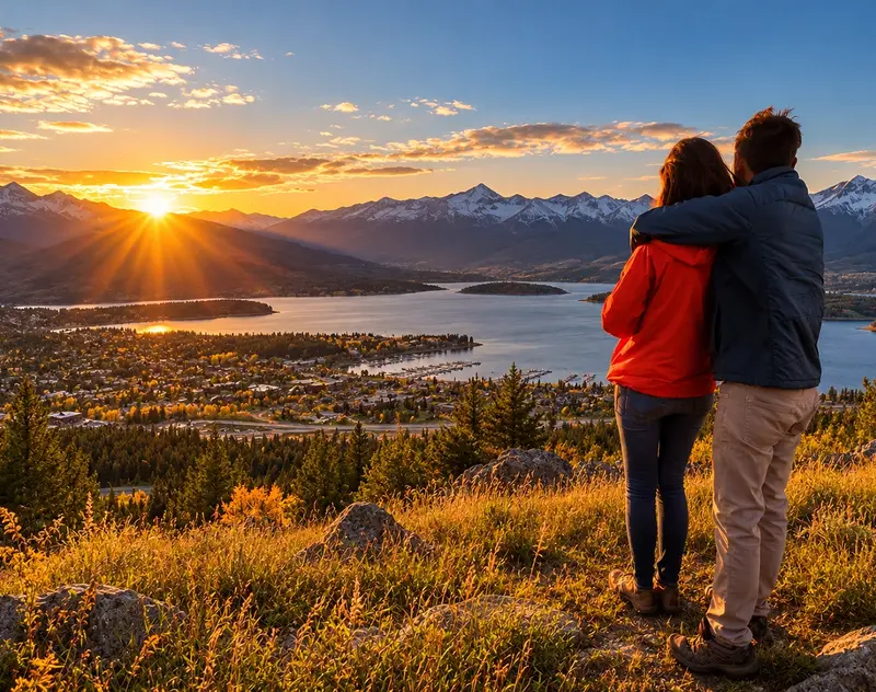 Golden Hour Over Lake Dillon