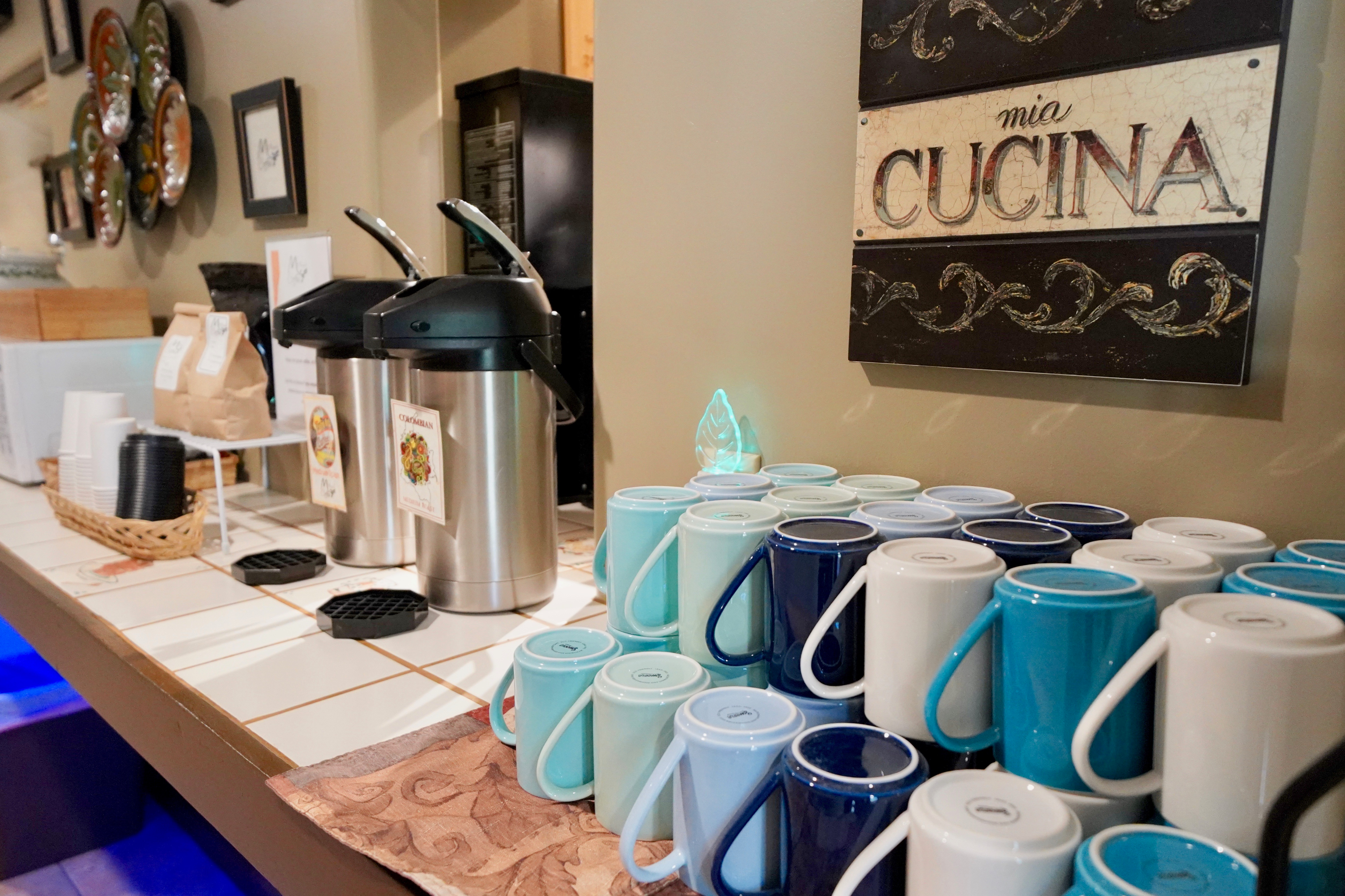 hotel coffee station