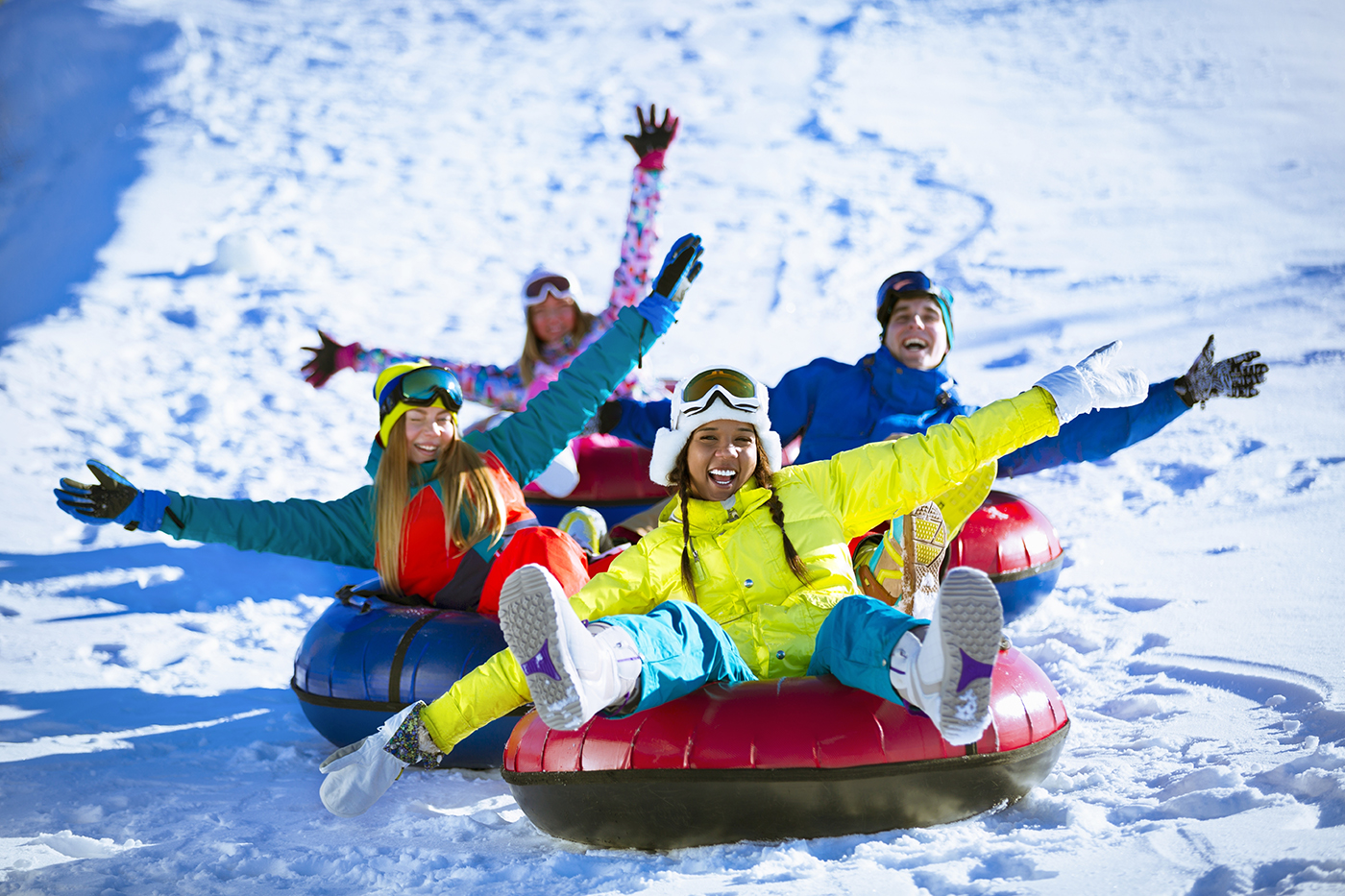 Enjoy snow tubing in Frisco almost guaranteed because of the snow-making system