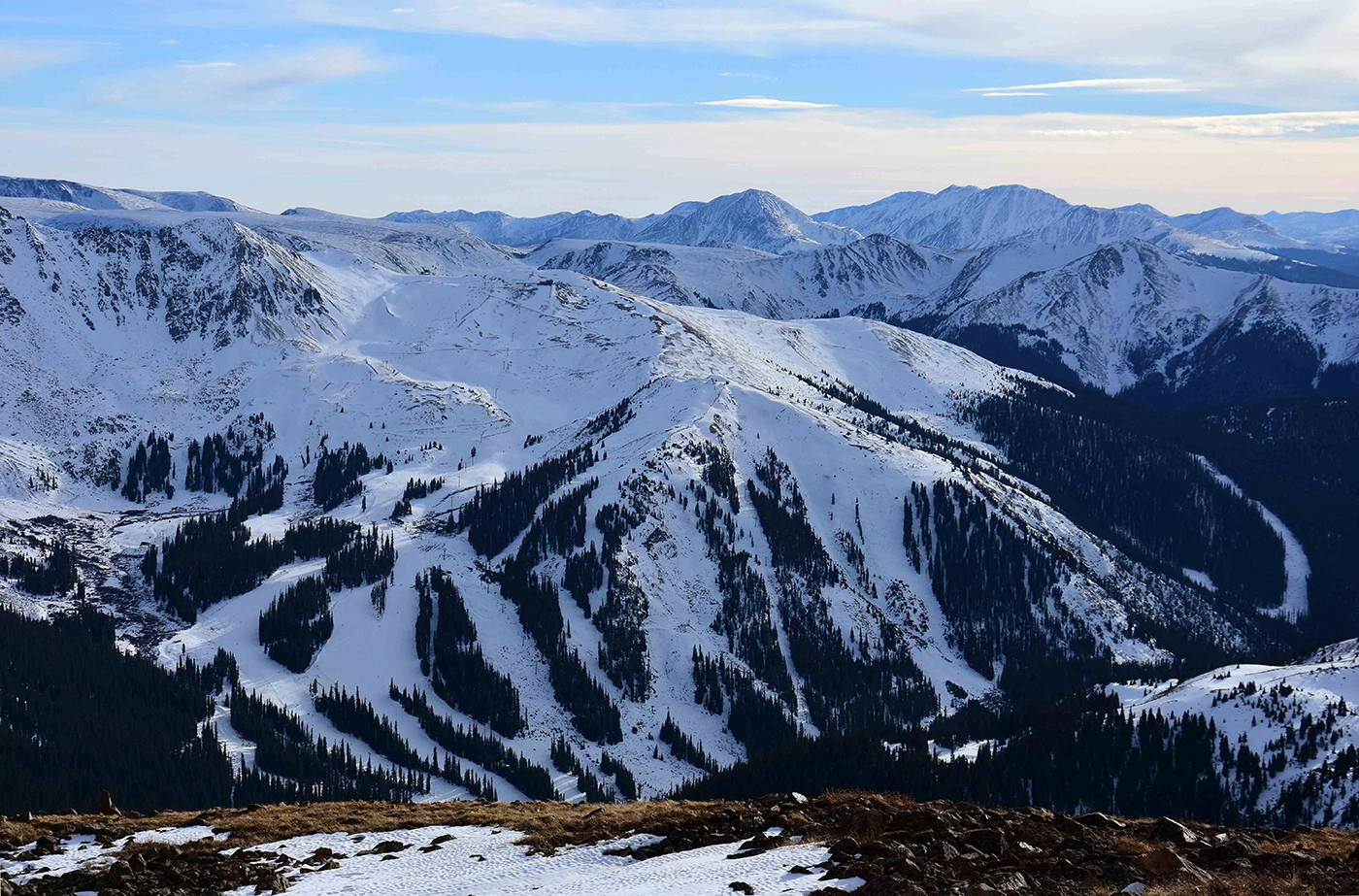 Arapahoe Basin view from Loveland Pass